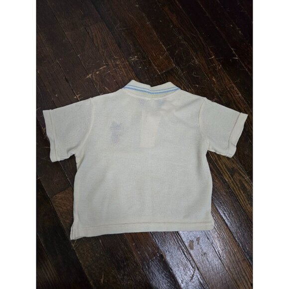 Vintage 80s Disney Mickey's Stuff for Kids Pastel Yellow Polo Shirt Baseball 2T - Picture 8 of 9